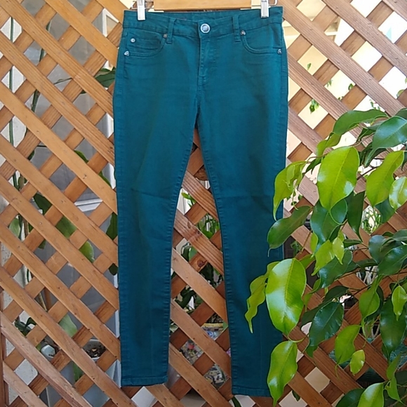 Kut From the Kloth Toothpick Skinny Jeans Teal 2P - Picture 1 of 12